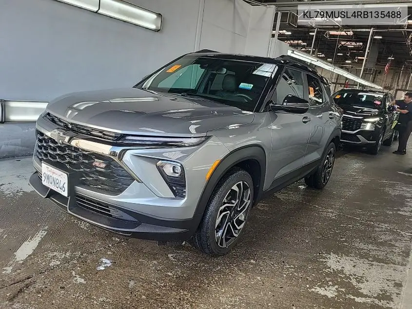 2024 Chevrolet Trailblazer Awd Rs VIN: KL79MUSL4RB135488 Lot: 42796451