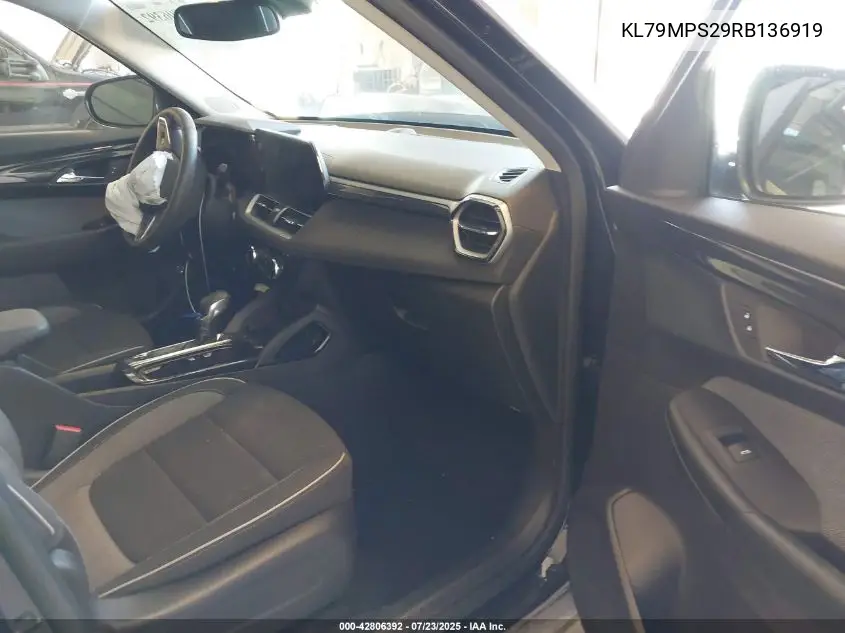 2024 Chevrolet Trailblazer Fwd Lt VIN: KL79MPS29RB136919 Lot: 42806392