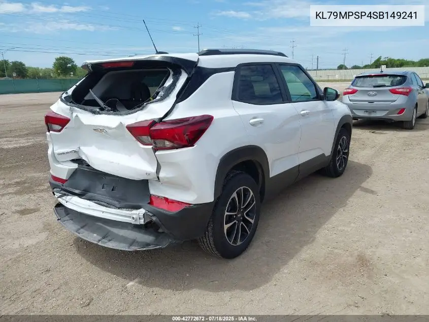 2025 Chevrolet Trailblazer Fwd Lt VIN: KL79MPSP4SB149241 Lot: 42772672
