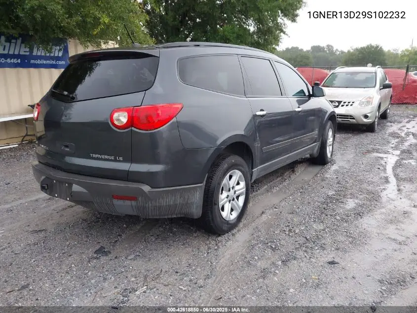 2009 Chevrolet Traverse Ls VIN: 1GNER13D29S102232 Lot: 42618850