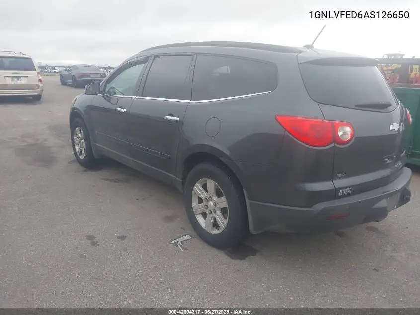2010 Chevrolet Traverse Lt VIN: 1GNLVFED6AS126650 Lot: 42604317