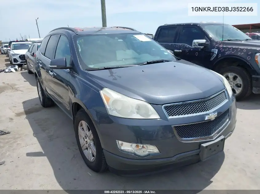 2011 Chevrolet Traverse 2Lt VIN: 1GNKRJED3BJ352266 Lot: 42252323