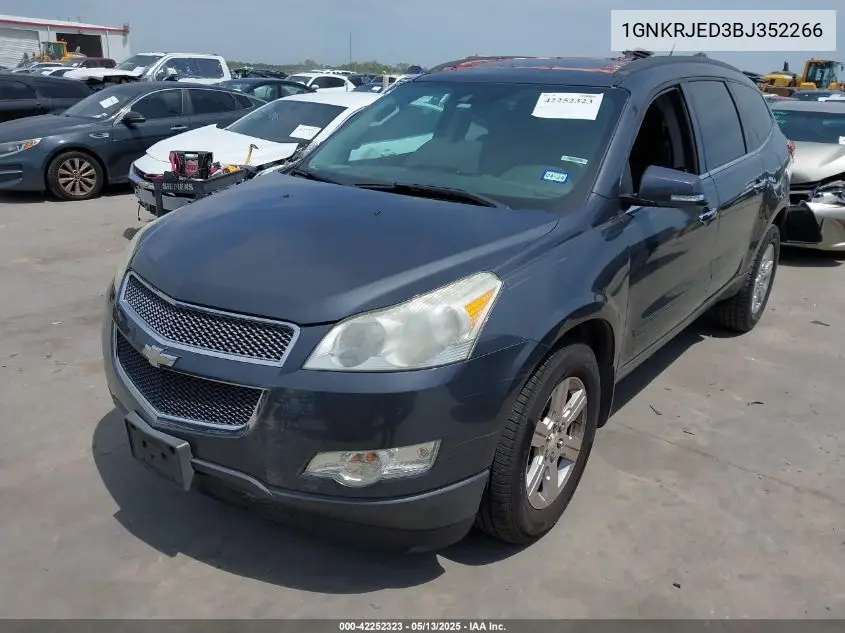 2011 Chevrolet Traverse 2Lt VIN: 1GNKRJED3BJ352266 Lot: 42252323