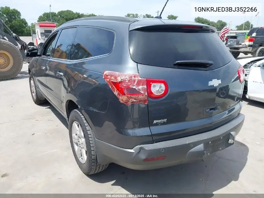 2011 Chevrolet Traverse 2Lt VIN: 1GNKRJED3BJ352266 Lot: 42252323