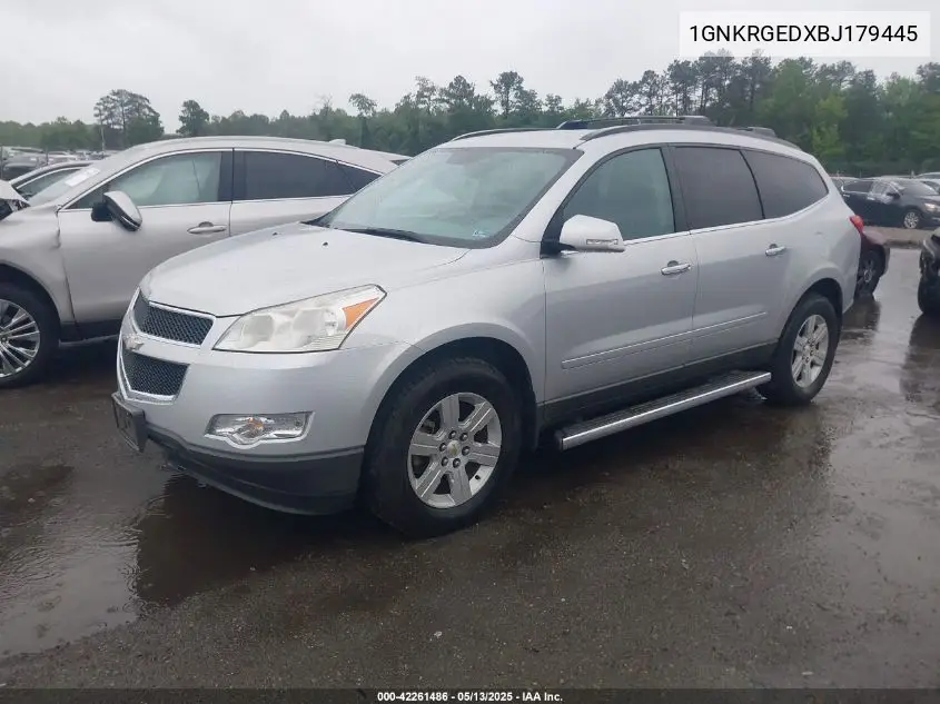 2011 Chevrolet Traverse 1Lt VIN: 1GNKRGEDXBJ179445 Lot: 42261486