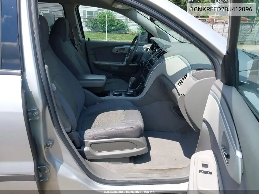 2011 Chevrolet Traverse Ls VIN: 1GNKRFED2BJ412096 Lot: 42589384