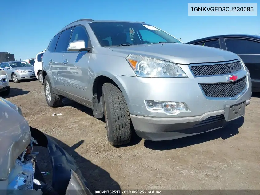 2012 Chevrolet Traverse 1Lt VIN: 1GNKVGED3CJ230085 Lot: 41752517