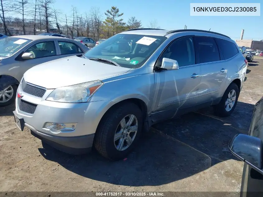 2012 Chevrolet Traverse 1Lt VIN: 1GNKVGED3CJ230085 Lot: 41752517