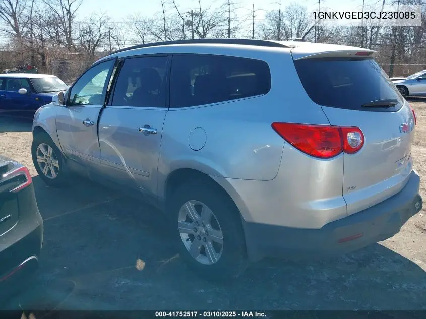 2012 Chevrolet Traverse 1Lt VIN: 1GNKVGED3CJ230085 Lot: 41752517