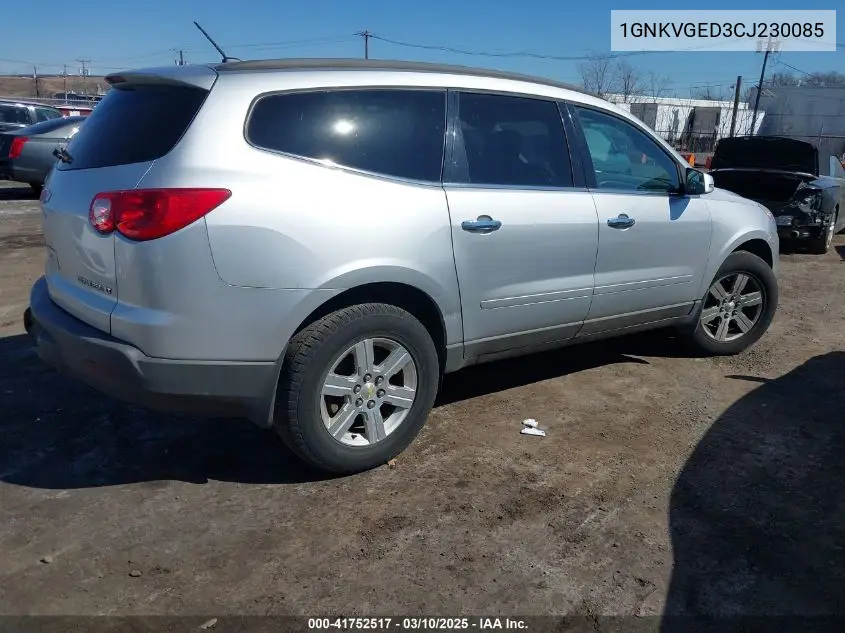 2012 Chevrolet Traverse 1Lt VIN: 1GNKVGED3CJ230085 Lot: 41752517