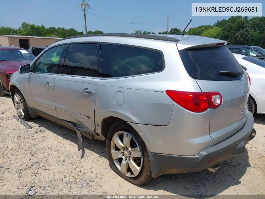 2012 Chevrolet Traverse Ltz VIN: 1GNKRLED9CJ269681 Lot: 42613803