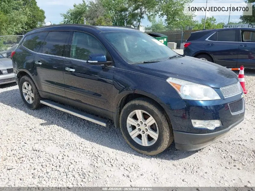 2012 Chevrolet Traverse 2Lt VIN: 1GNKVJED0CJ184700 Lot: 42622025