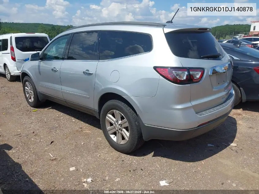 2013 Chevrolet Traverse 1Lt VIN: 1GNKRGKD1DJ140878 Lot: 42617606