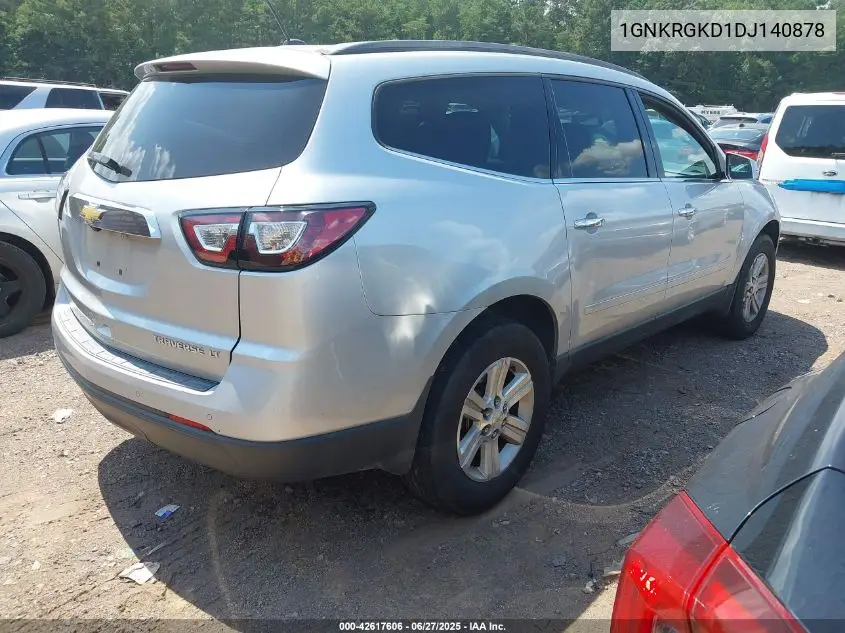 2013 Chevrolet Traverse 1Lt VIN: 1GNKRGKD1DJ140878 Lot: 42617606