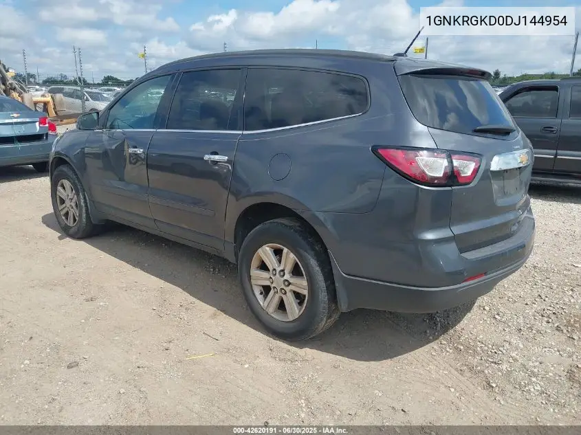 2013 Chevrolet Traverse 1Lt VIN: 1GNKRGKD0DJ144954 Lot: 42620191