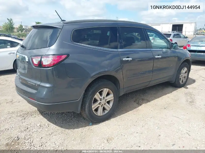 2013 Chevrolet Traverse 1Lt VIN: 1GNKRGKD0DJ144954 Lot: 42620191