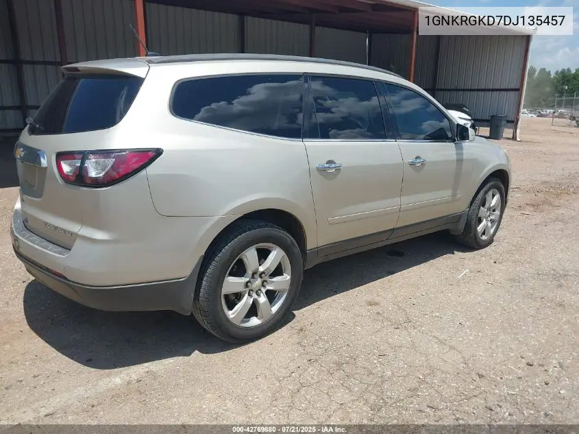 2013 Chevrolet Traverse 1Lt VIN: 1GNKRGKD7DJ135457 Lot: 42769880