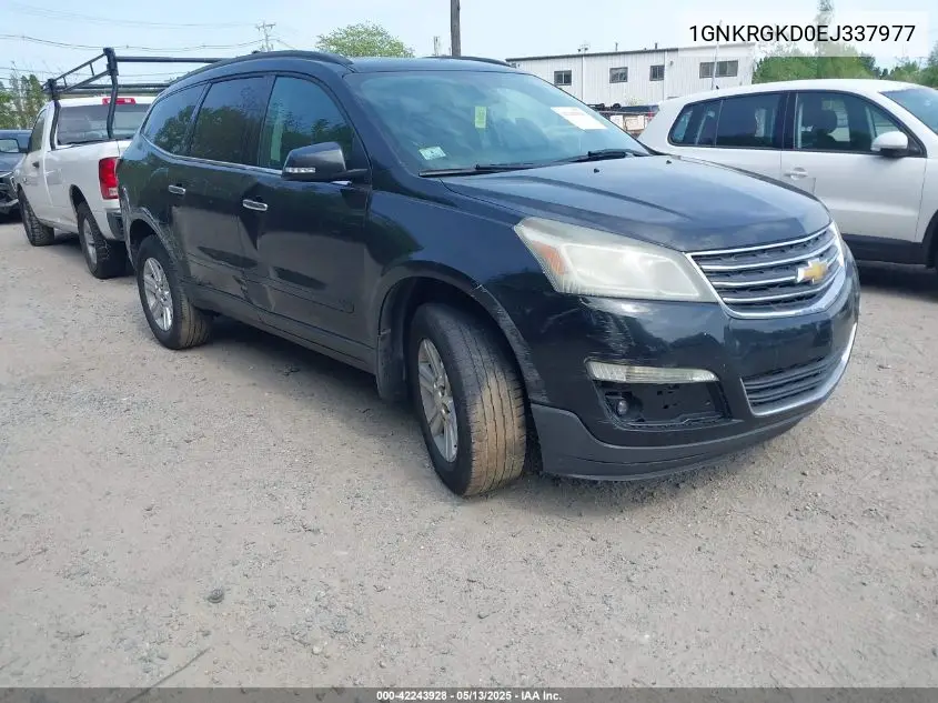 2014 Chevrolet Traverse 1Lt VIN: 1GNKRGKD0EJ337977 Lot: 42243928