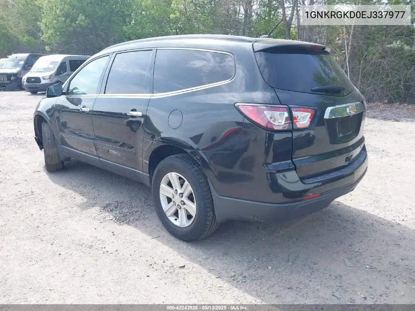 2014 Chevrolet Traverse 1Lt VIN: 1GNKRGKD0EJ337977 Lot: 42243928