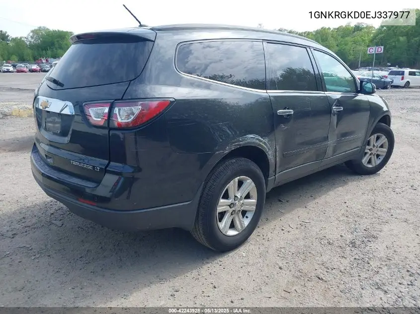 2014 Chevrolet Traverse 1Lt VIN: 1GNKRGKD0EJ337977 Lot: 42243928