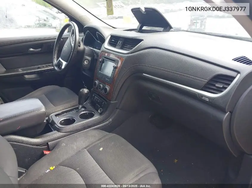 2014 Chevrolet Traverse 1Lt VIN: 1GNKRGKD0EJ337977 Lot: 42243928