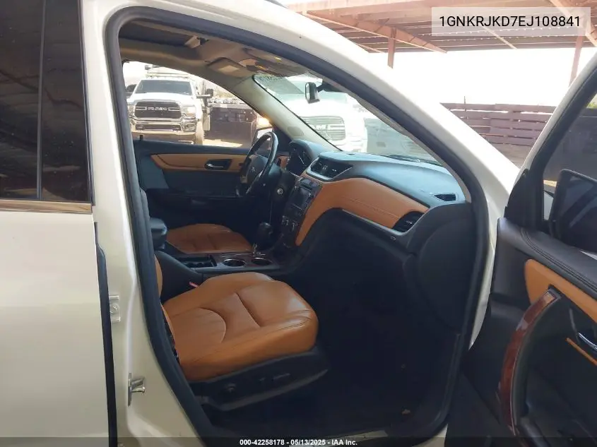 2014 Chevrolet Traverse Ltz VIN: 1GNKRJKD7EJ108841 Lot: 42258178