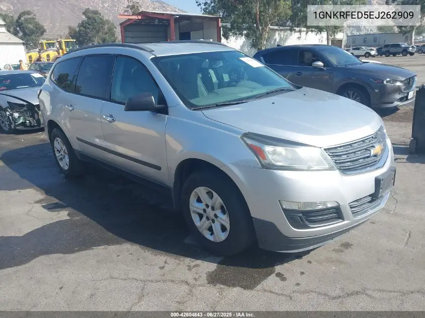 2014 Chevrolet Traverse Ls VIN: 1GNKRFED5EJ262909 Lot: 42604843