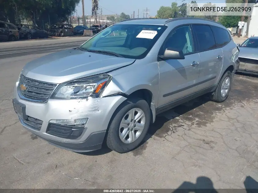 2014 Chevrolet Traverse Ls VIN: 1GNKRFED5EJ262909 Lot: 42604843