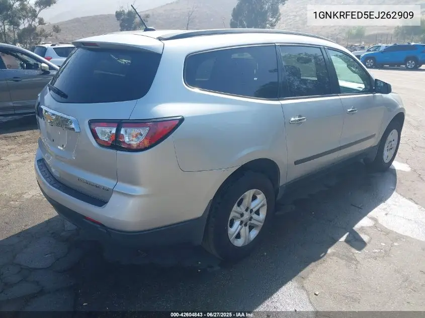 2014 Chevrolet Traverse Ls VIN: 1GNKRFED5EJ262909 Lot: 42604843