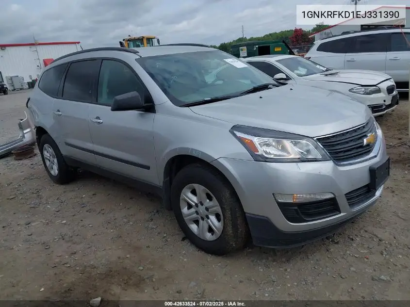 2014 Chevrolet Traverse Ls VIN: 1GNKRFKD1EJ331390 Lot: 42633524