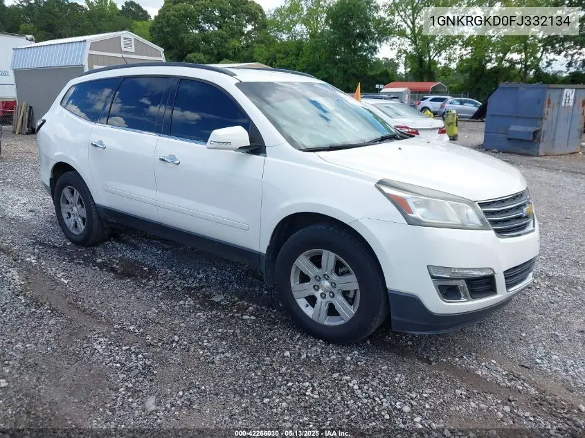 2015 Chevrolet Traverse 1Lt VIN: 1GNKRGKD0FJ332134 Lot: 42266030