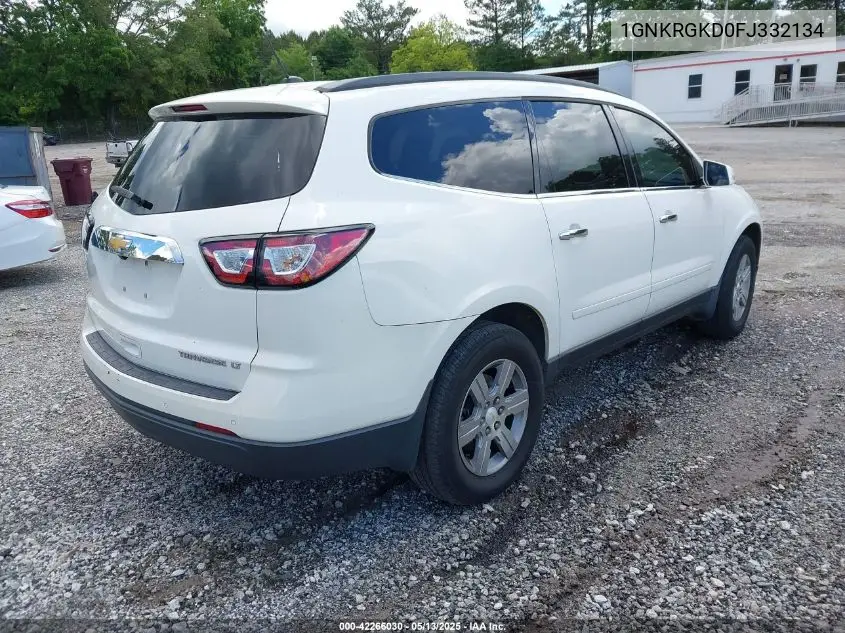 2015 Chevrolet Traverse 1Lt VIN: 1GNKRGKD0FJ332134 Lot: 42266030