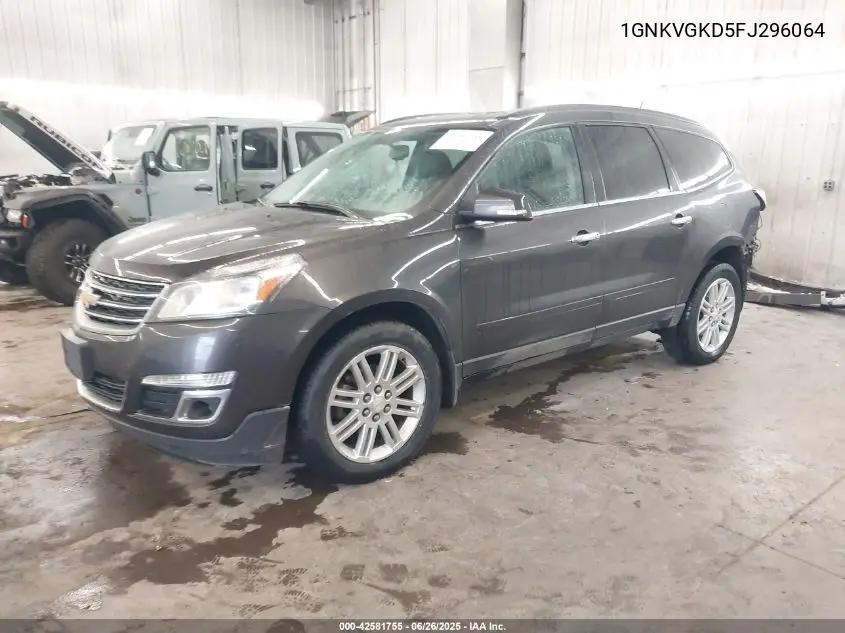 2015 Chevrolet Traverse 1Lt VIN: 1GNKVGKD5FJ296064 Lot: 42581755