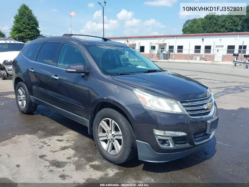2015 Chevrolet Traverse 2Lt VIN: 1GNKVHKD1FJ352801 Lot: 42603454