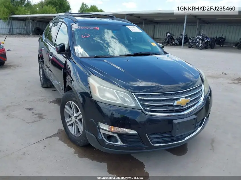 2015 Chevrolet Traverse 2Lt VIN: 1GNKRHKD2FJ235460 Lot: 42632034