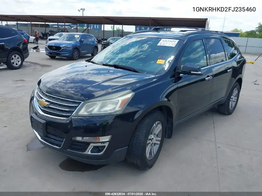 2015 Chevrolet Traverse 2Lt VIN: 1GNKRHKD2FJ235460 Lot: 42632034