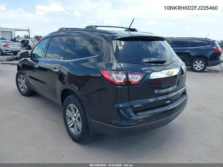 2015 Chevrolet Traverse 2Lt VIN: 1GNKRHKD2FJ235460 Lot: 42632034