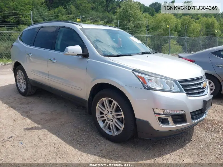 2015 Chevrolet Traverse 1Lt VIN: 1GNKVGKD7FJ384369 Lot: 42782478