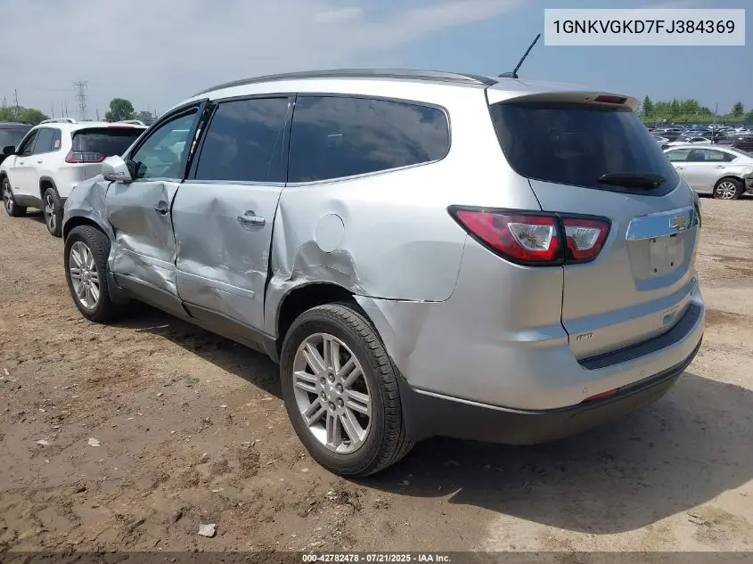 2015 Chevrolet Traverse 1Lt VIN: 1GNKVGKD7FJ384369 Lot: 42782478