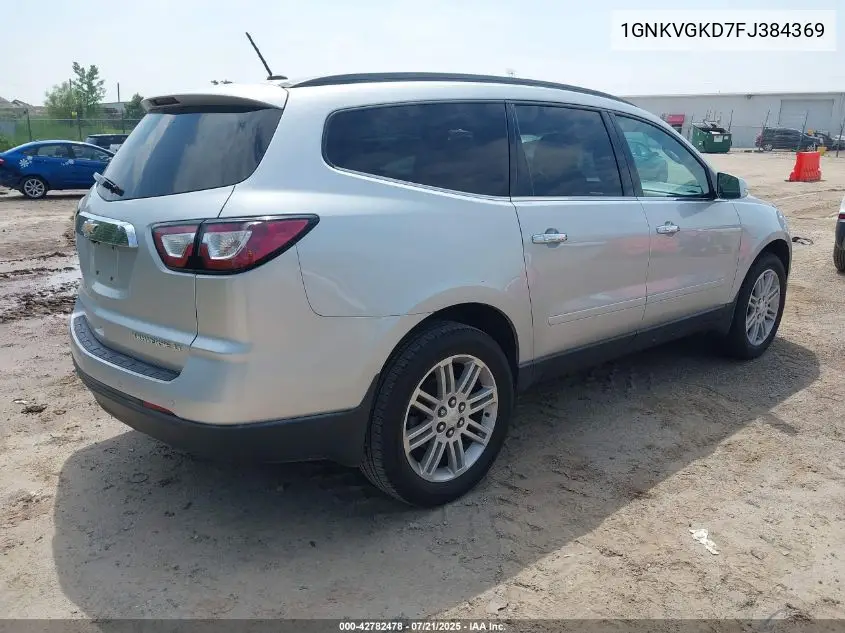 2015 Chevrolet Traverse 1Lt VIN: 1GNKVGKD7FJ384369 Lot: 42782478