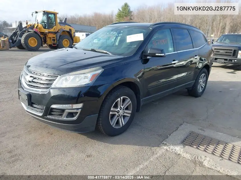 2016 Chevrolet Traverse 1Lt VIN: 1GNKVGKD2GJ287775 Lot: 41775977