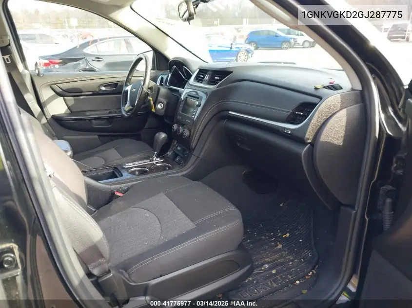 2016 Chevrolet Traverse 1Lt VIN: 1GNKVGKD2GJ287775 Lot: 41775977