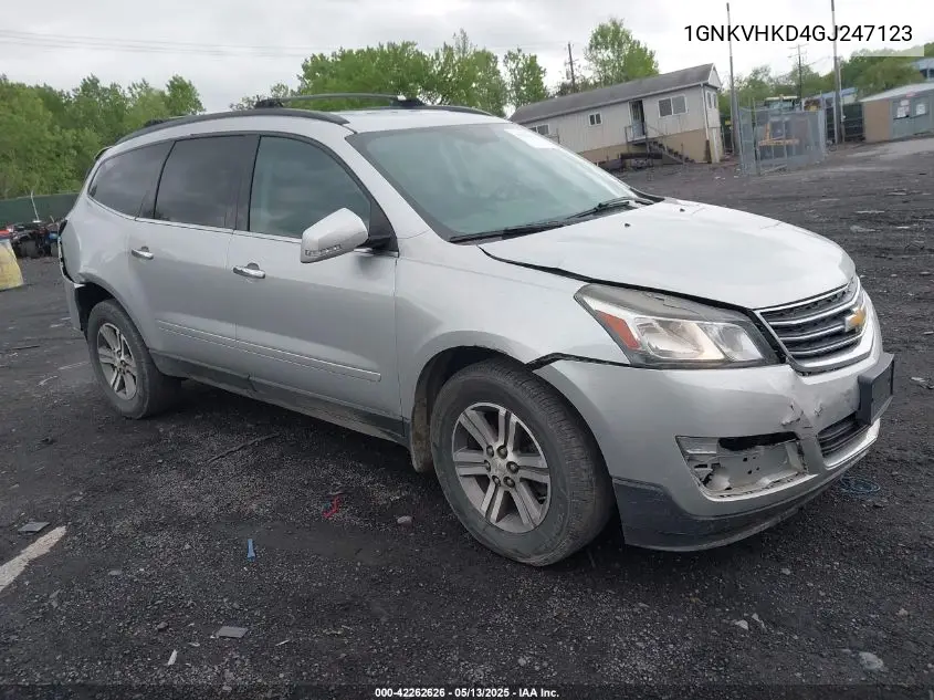2016 Chevrolet Traverse 2Lt VIN: 1GNKVHKD4GJ247123 Lot: 42262626