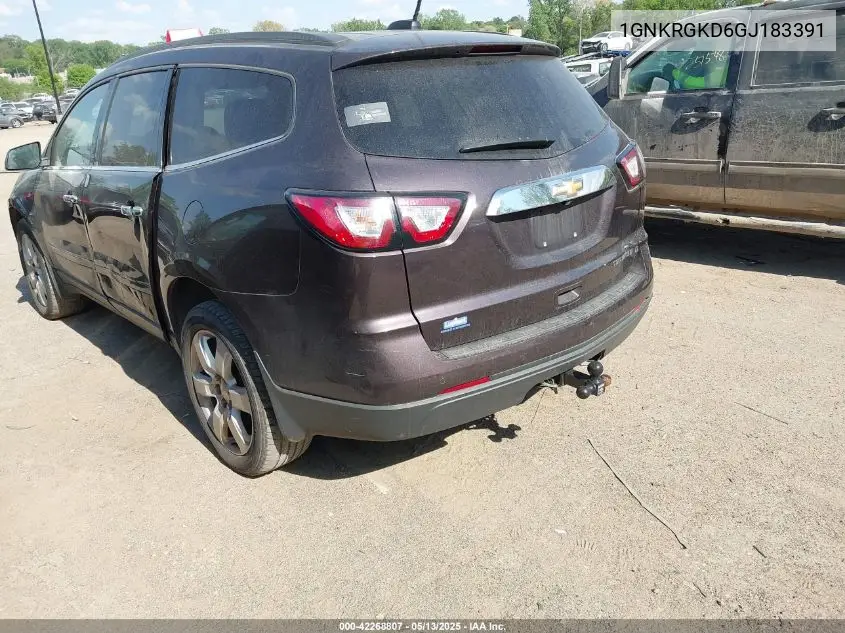 2016 Chevrolet Traverse 1Lt VIN: 1GNKRGKD6GJ183391 Lot: 42268807
