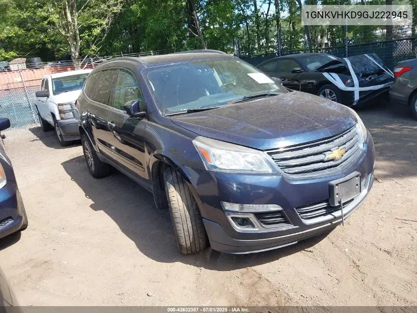 2016 Chevrolet Traverse 2Lt VIN: 1GNKVHKD9GJ222945 Lot: 42632387