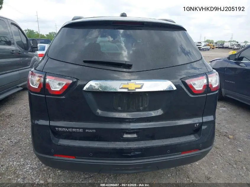 2017 Chevrolet Traverse 2Lt VIN: 1GNKVHKD9HJ205192 Lot: 42260457