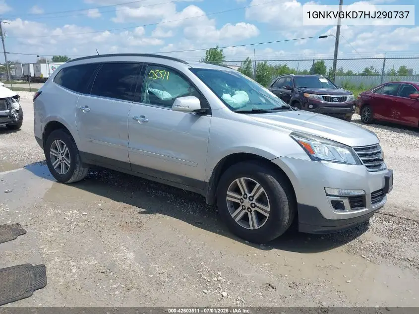 2017 Chevrolet Traverse 1Lt VIN: 1GNKVGKD7HJ290737 Lot: 42603511