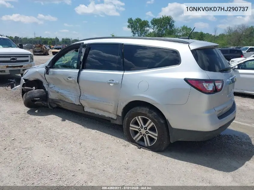 2017 Chevrolet Traverse 1Lt VIN: 1GNKVGKD7HJ290737 Lot: 42603511