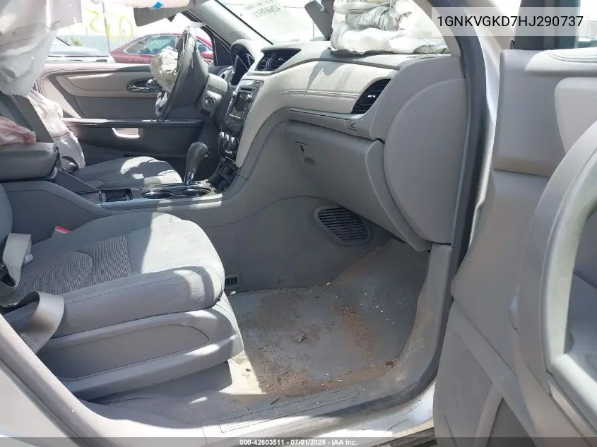 2017 Chevrolet Traverse 1Lt VIN: 1GNKVGKD7HJ290737 Lot: 42603511