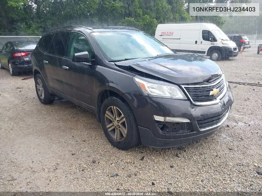 2017 Chevrolet Traverse Ls VIN: 1GNKRFED3HJ234403 Lot: 42622072